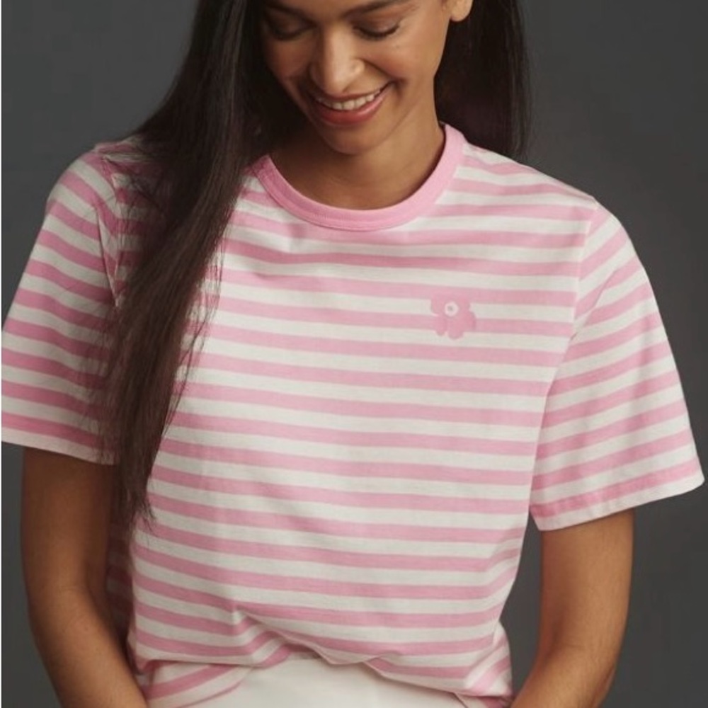 Marimekko Tasaraita Relaxed Short-Sleeve Tee